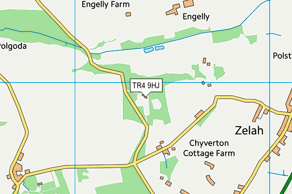 TR4 9HJ map - OS VectorMap District (Ordnance Survey) TR4 9HJ map - OS VectorMap District (Ordnance Survey)