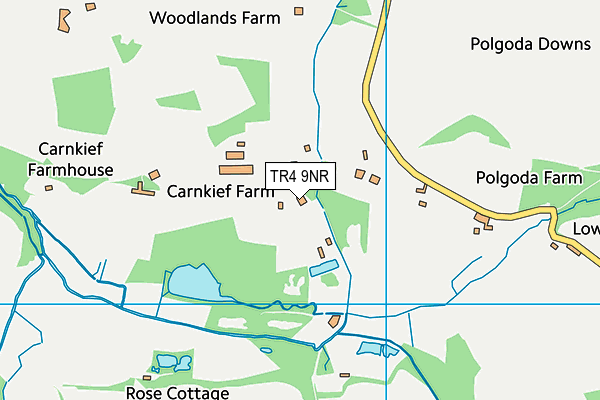 TR4 9NR map - OS VectorMap District (Ordnance Survey) TR4 9NR map - OS VectorMap District (Ordnance Survey)