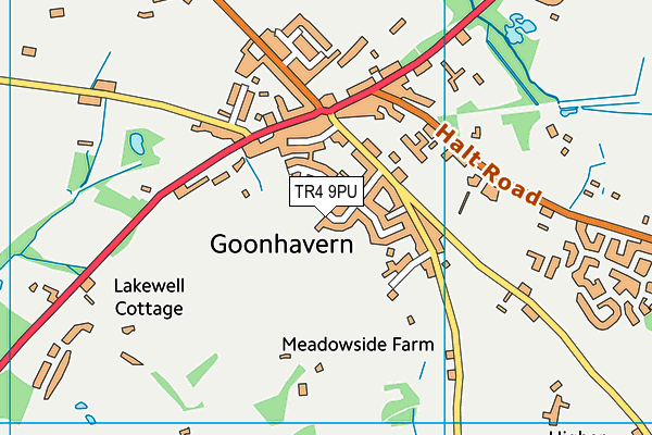 TR4 9PU map - OS VectorMap District (Ordnance Survey) TR4 9PU map - OS VectorMap District (Ordnance Survey)