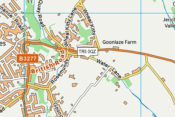 TR5 0QZ map - OS VectorMap District (Ordnance Survey)