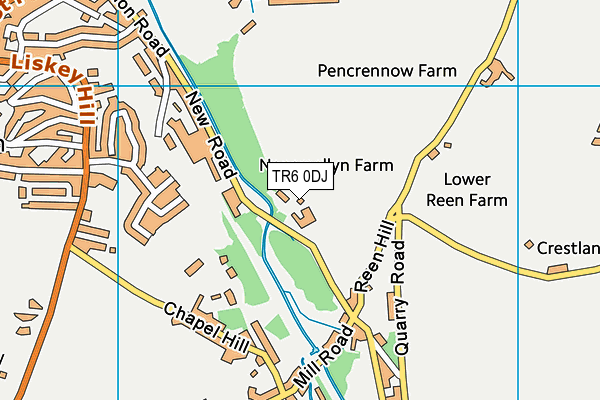 TR6 0DJ map - OS VectorMap District (Ordnance Survey)