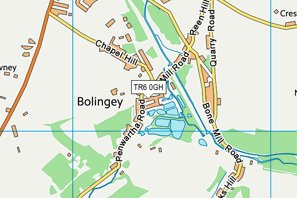 TR6 0GH map - OS VectorMap District (Ordnance Survey) TR6 0GH map - OS VectorMap District (Ordnance Survey)