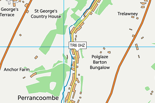TR6 0HZ map - OS VectorMap District (Ordnance Survey)