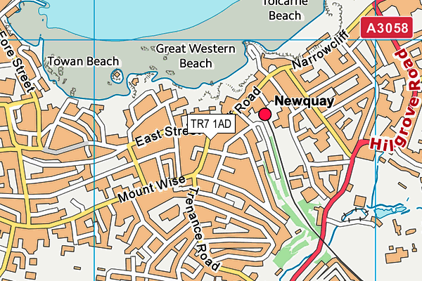 TR7 1AD map - OS VectorMap District (Ordnance Survey) TR7 1AD map - OS VectorMap District (Ordnance Survey)