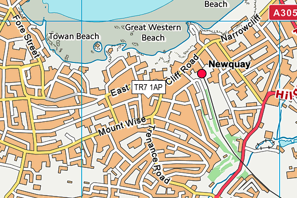 TR7 1AP map - OS VectorMap District (Ordnance Survey) TR7 1AP map - OS VectorMap District (Ordnance Survey)