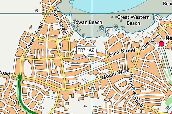 TR7 1AZ map - OS VectorMap District (Ordnance Survey) TR7 1AZ map - OS VectorMap District (Ordnance Survey)