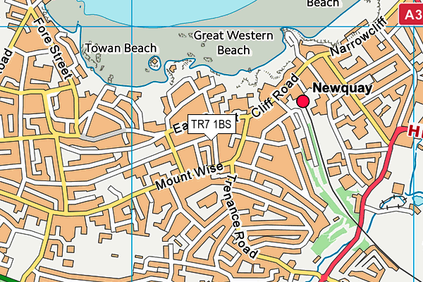 TR7 1BS map - OS VectorMap District (Ordnance Survey) TR7 1BS map - OS VectorMap District (Ordnance Survey)
