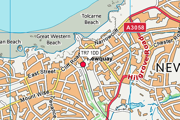TR7 1DD map - OS VectorMap District (Ordnance Survey) TR7 1DD map - OS VectorMap District (Ordnance Survey)