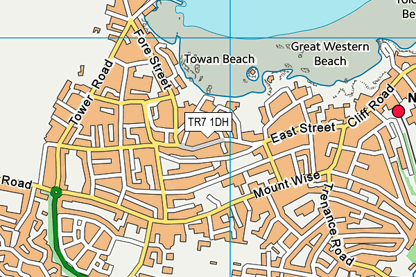 TR7 1DH map - OS VectorMap District (Ordnance Survey) TR7 1DH map - OS VectorMap District (Ordnance Survey)