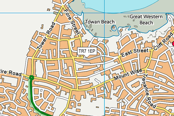 TR7 1EP map - OS VectorMap District (Ordnance Survey) TR7 1EP map - OS VectorMap District (Ordnance Survey)