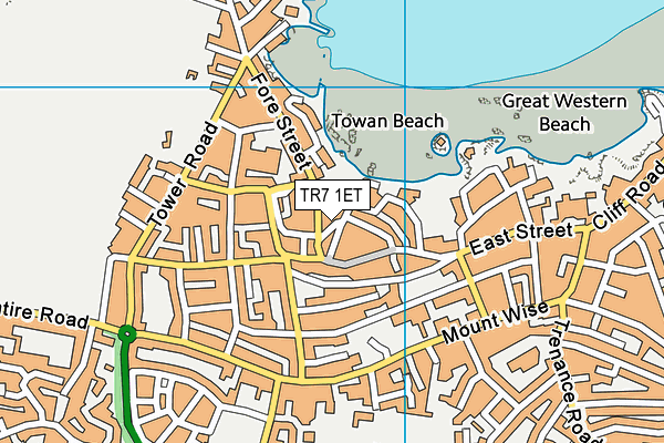 TR7 1ET map - OS VectorMap District (Ordnance Survey) TR7 1ET map - OS VectorMap District (Ordnance Survey)