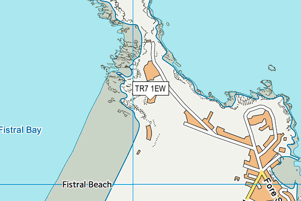 TR7 1EW map - OS VectorMap District (Ordnance Survey) TR7 1EW map - OS VectorMap District (Ordnance Survey)