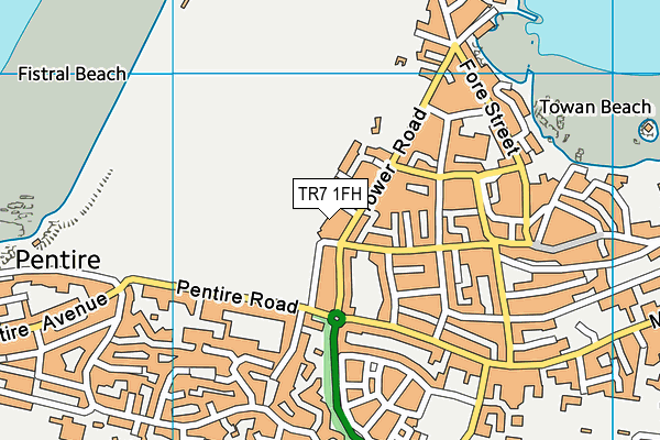 TR7 1FH map - OS VectorMap District (Ordnance Survey) TR7 1FH map - OS VectorMap District (Ordnance Survey)