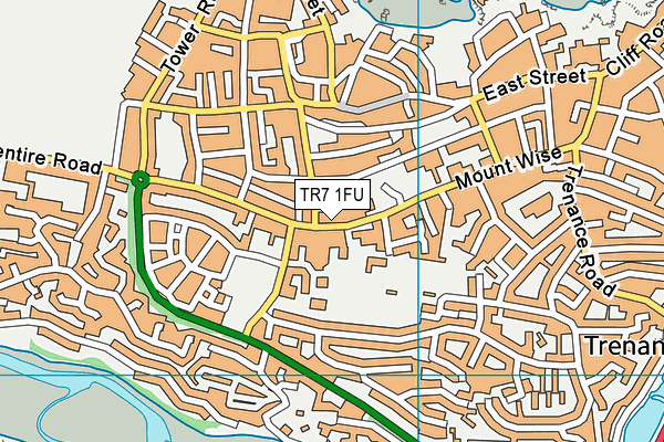 TR7 1FU map - OS VectorMap District (Ordnance Survey) TR7 1FU map - OS VectorMap District (Ordnance Survey)