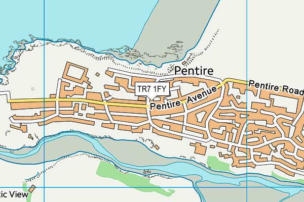 TR7 1FY map - OS VectorMap District (Ordnance Survey) TR7 1FY map - OS VectorMap District (Ordnance Survey)
