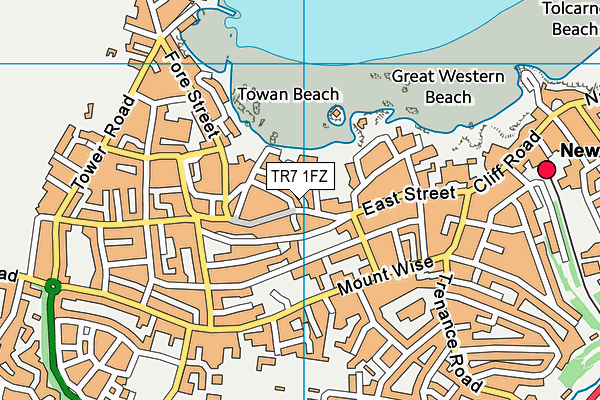 TR7 1FZ map - OS VectorMap District (Ordnance Survey) TR7 1FZ map - OS VectorMap District (Ordnance Survey)