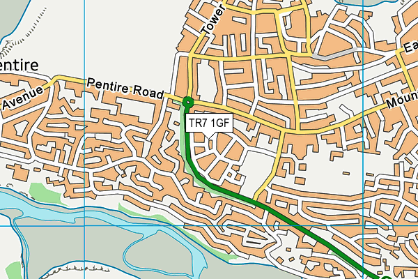TR7 1GF map - OS VectorMap District (Ordnance Survey) TR7 1GF map - OS VectorMap District (Ordnance Survey)