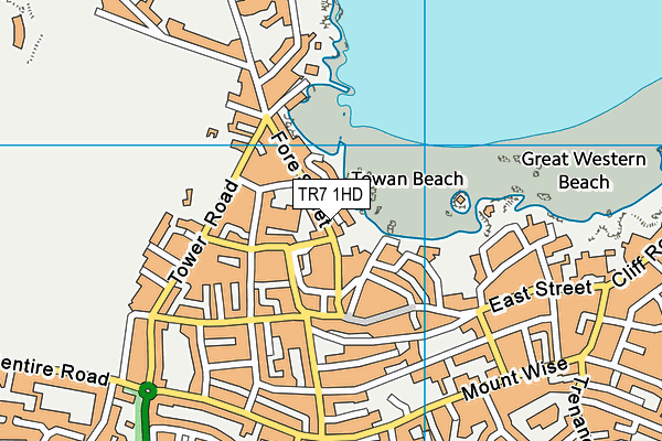 TR7 1HD map - OS VectorMap District (Ordnance Survey) TR7 1HD map - OS VectorMap District (Ordnance Survey)