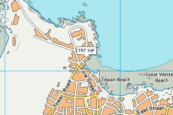 TR7 1HF map - OS VectorMap District (Ordnance Survey) TR7 1HF map - OS VectorMap District (Ordnance Survey)