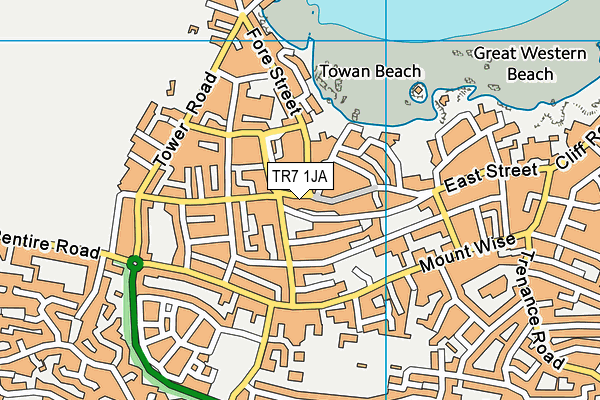 TR7 1JA map - OS VectorMap District (Ordnance Survey) TR7 1JA map - OS VectorMap District (Ordnance Survey)