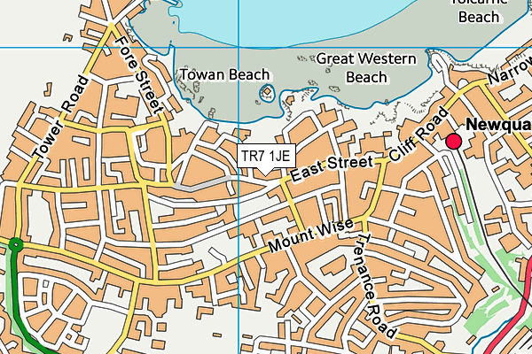 TR7 1JE map - OS VectorMap District (Ordnance Survey) TR7 1JE map - OS VectorMap District (Ordnance Survey)