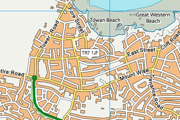 TR7 1JF map - OS VectorMap District (Ordnance Survey) TR7 1JF map - OS VectorMap District (Ordnance Survey)