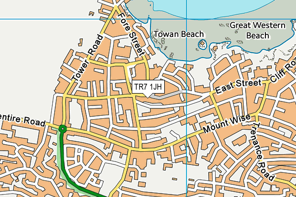 TR7 1JH map - OS VectorMap District (Ordnance Survey) TR7 1JH map - OS VectorMap District (Ordnance Survey)