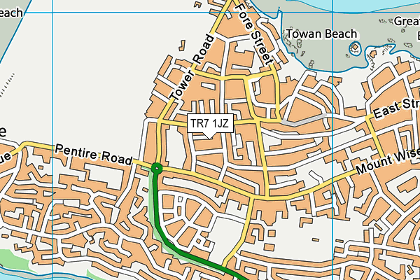 TR7 1JZ map - OS VectorMap District (Ordnance Survey) TR7 1JZ map - OS VectorMap District (Ordnance Survey)
