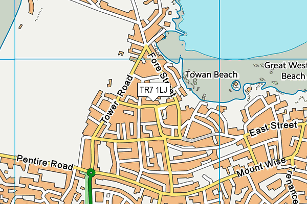 TR7 1LJ map - OS VectorMap District (Ordnance Survey) TR7 1LJ map - OS VectorMap District (Ordnance Survey)