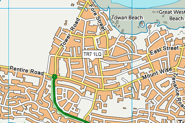 TR7 1LQ map - OS VectorMap District (Ordnance Survey) TR7 1LQ map - OS VectorMap District (Ordnance Survey)