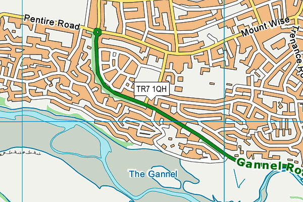 TR7 1QH map - OS VectorMap District (Ordnance Survey)