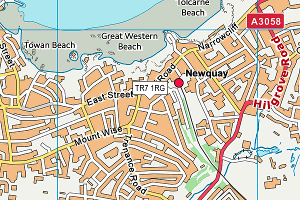 TR7 1RG map - OS VectorMap District (Ordnance Survey) TR7 1RG map - OS VectorMap District (Ordnance Survey)