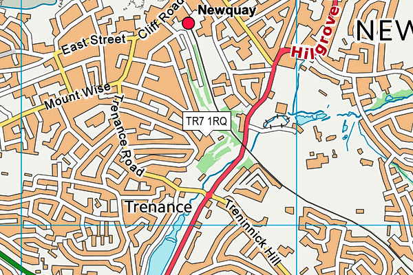 TR7 1RQ map - OS VectorMap District (Ordnance Survey) TR7 1RQ map - OS VectorMap District (Ordnance Survey)