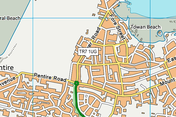 TR7 1UG map - OS VectorMap District (Ordnance Survey) TR7 1UG map - OS VectorMap District (Ordnance Survey)