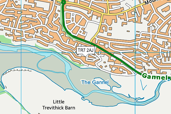TR7 2AJ map - OS VectorMap District (Ordnance Survey) TR7 2AJ map - OS VectorMap District (Ordnance Survey)