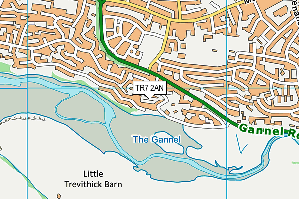 TR7 2AN map - OS VectorMap District (Ordnance Survey) TR7 2AN map - OS VectorMap District (Ordnance Survey)