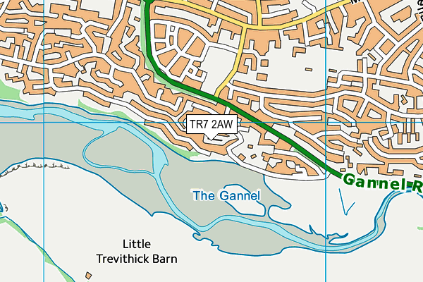 TR7 2AW map - OS VectorMap District (Ordnance Survey) TR7 2AW map - OS VectorMap District (Ordnance Survey)