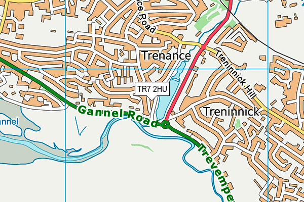 TR7 2HU map - OS VectorMap District (Ordnance Survey) TR7 2HU map - OS VectorMap District (Ordnance Survey)