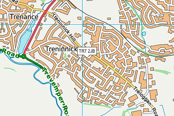 TR7 2JB map - OS VectorMap District (Ordnance Survey) TR7 2JB map - OS VectorMap District (Ordnance Survey)
