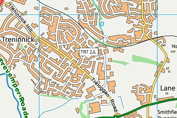 TR7 2JL map - OS VectorMap District (Ordnance Survey) TR7 2JL map - OS VectorMap District (Ordnance Survey)