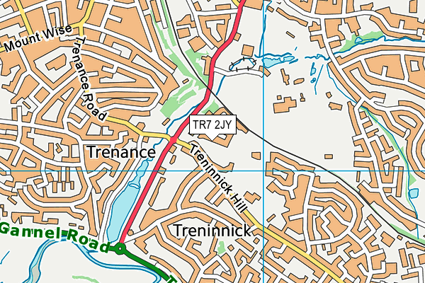 TR7 2JY map - OS VectorMap District (Ordnance Survey) TR7 2JY map - OS VectorMap District (Ordnance Survey)