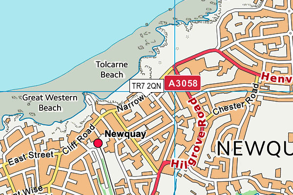 TR7 2QN map - OS VectorMap District (Ordnance Survey) TR7 2QN map - OS VectorMap District (Ordnance Survey)