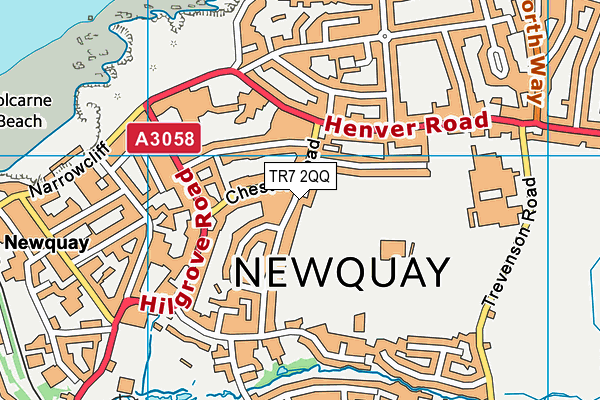 TR7 2QQ map - OS VectorMap District (Ordnance Survey) TR7 2QQ map - OS VectorMap District (Ordnance Survey)