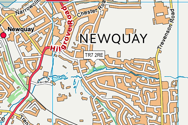 TR7 2RE map - OS VectorMap District (Ordnance Survey) TR7 2RE map - OS VectorMap District (Ordnance Survey)