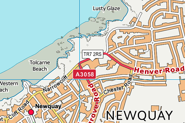 TR7 2RS map - OS VectorMap District (Ordnance Survey)