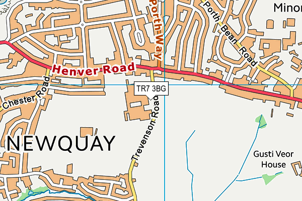 TR7 3BG map - OS VectorMap District (Ordnance Survey)