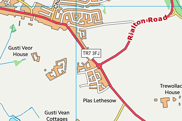 TR7 3FJ map - OS VectorMap District (Ordnance Survey) TR7 3FJ map - OS VectorMap District (Ordnance Survey)