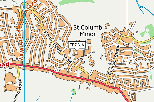 TR7 3JA map - OS VectorMap District (Ordnance Survey) TR7 3JA map - OS VectorMap District (Ordnance Survey)