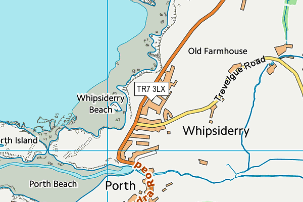 TR7 3LX map - OS VectorMap District (Ordnance Survey) TR7 3LX map - OS VectorMap District (Ordnance Survey)