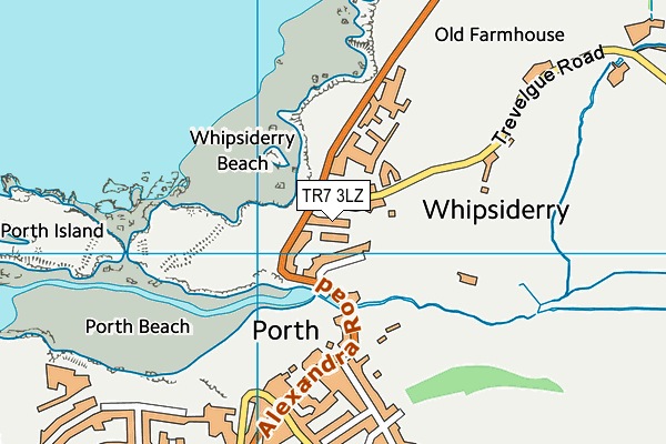 TR7 3LZ map - OS VectorMap District (Ordnance Survey) TR7 3LZ map - OS VectorMap District (Ordnance Survey)